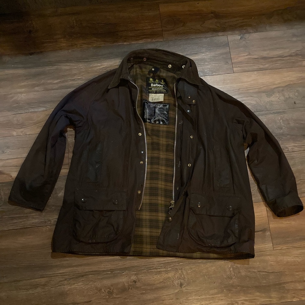 Barbour Beaufort Waxed Cotton Jacket XXL